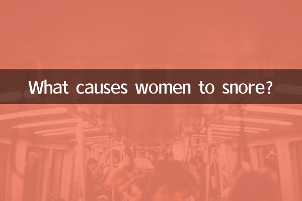 Was führt dazu, dass Frauen schnarchen?