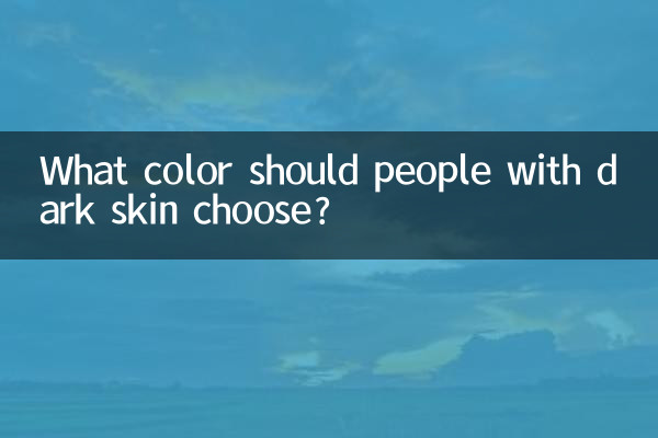 Welche Farbe sollten Menschen mit dunkler Haut wählen?