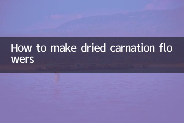 How to make dried carnation flowers