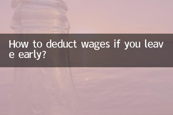 Come detrarre lo stipendio in caso di partenza anticipata?