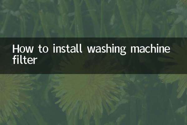 واشنگ مشین فلٹر انسٹال کرنے کا طریقہ
