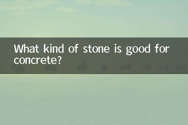 What kind of stone is good for concrete?