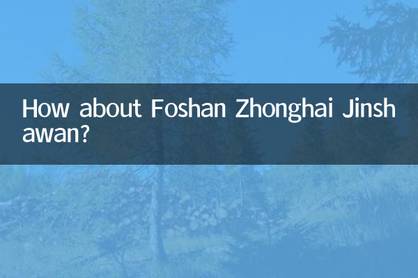 ¿Qué tal Foshan Zhonghai Jinshawan?