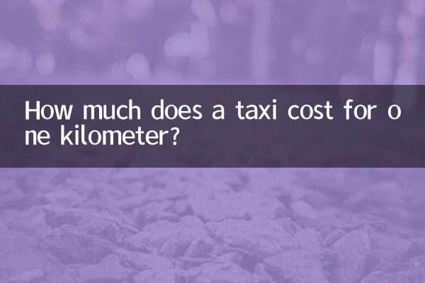 Wie viel kostet ein Taxi für einen Kilometer?