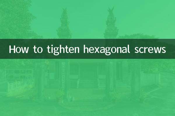 Come serrare le viti esagonali