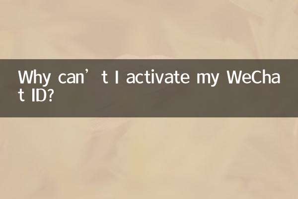 Pourquoi ne puis-je pas activer mon compte WeChat ?