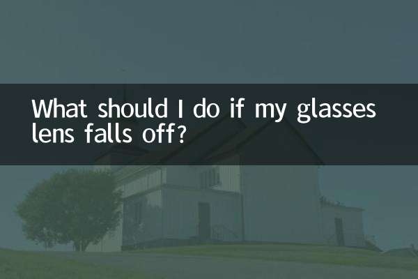 Que dois-je faire si les verres de mes lunettes tombent ?