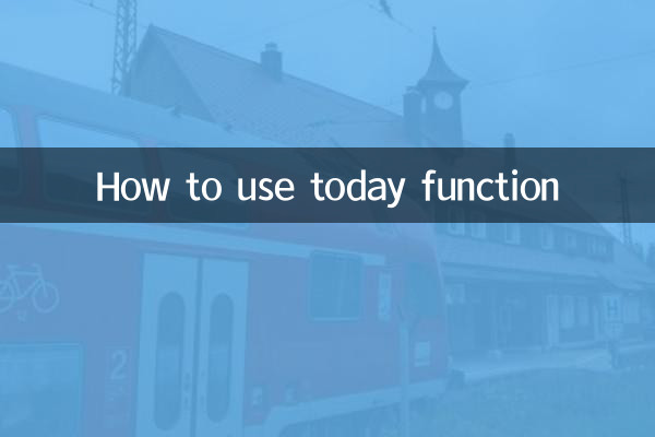 Cómo utilizar la función hoy