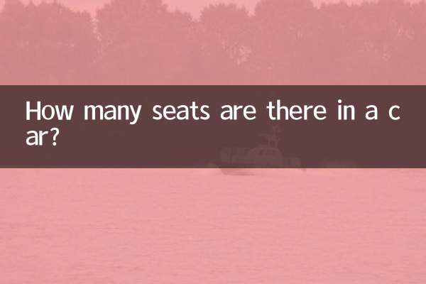 How many seats are there in a car?