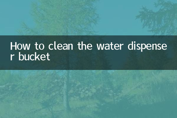 Come pulire il secchio del distributore d'acqua