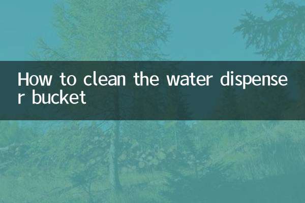 Come pulire il secchio del distributore d'acqua