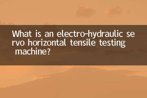 Что такое электрогидравлическая машина для испытания на горизонтальное растяжение с сервоприводом?