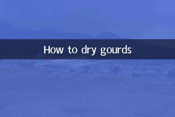 How to dry gourds
