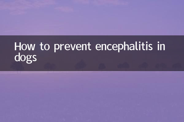 How to prevent encephalitis in dogs
