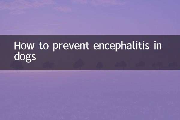 How to prevent encephalitis in dogs