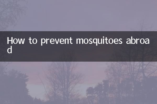 How to prevent mosquitoes abroad
