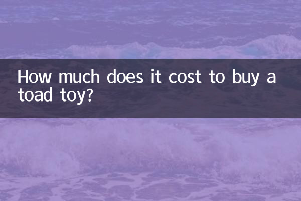 How much does it cost to buy a toad toy?