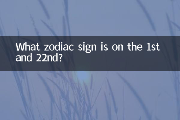 What zodiac sign is on the 1st and 22nd?