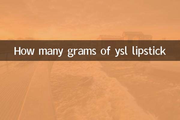 Quanti grammi di rossetto ysl