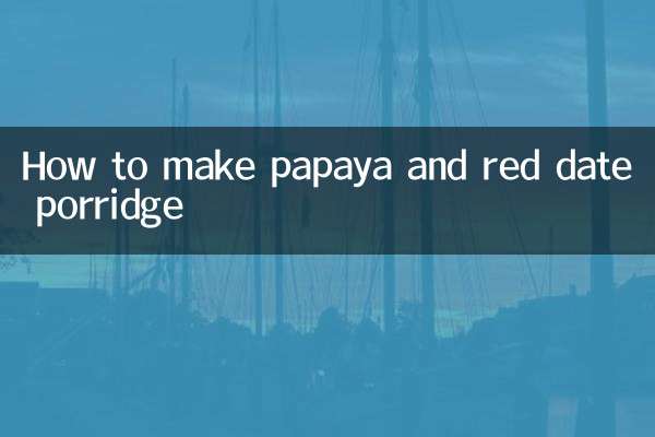 Wie man Brei mit Papaya und roten Datteln macht