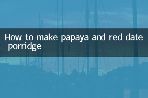 Wie man Brei mit Papaya und roten Datteln macht