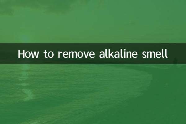 How to remove alkaline smell