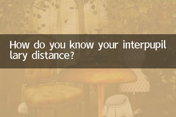 怎么知道自己的瞳距