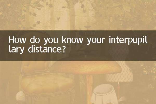 Woher wissen Sie Ihren Augenabstand?