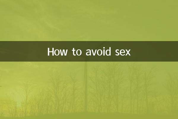 Come evitare il sesso