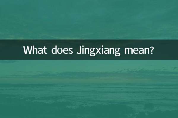 जिंगज़ियांग का क्या मतलब है?