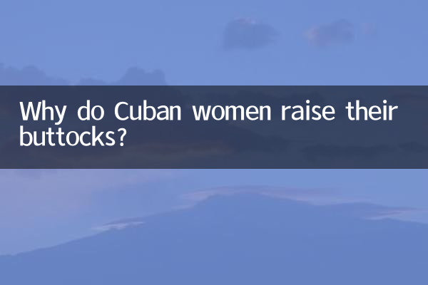 Why do Cuban women raise their buttocks?