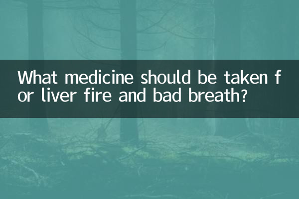肝火口臭吃什麼藥