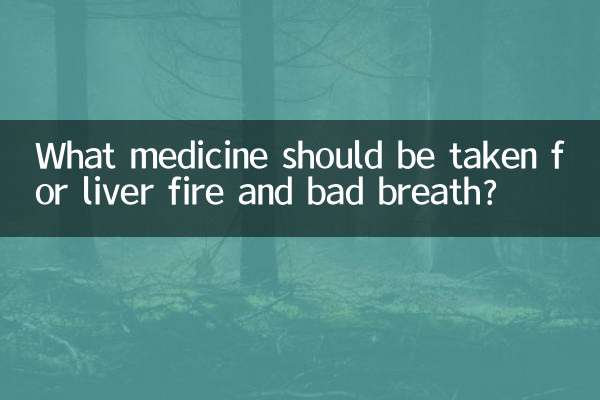 肝火口臭吃什麼藥