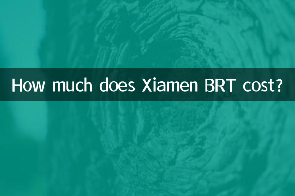 ¿Cuánto cuesta el BRT de Xiamen?