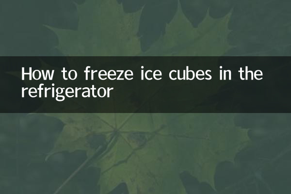 فرج میں آئس کیوب کو کیسے منجمد کریں