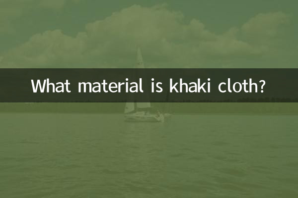 Di che materiale è il tessuto color kaki?