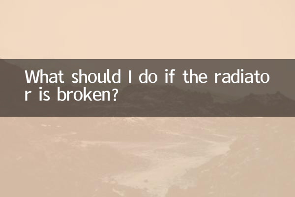 Cosa devo fare se il radiatore è rotto?