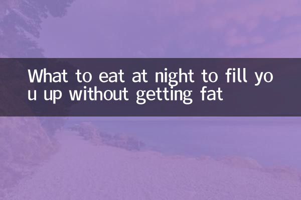 Que manger le soir pour se rassasier sans grossir