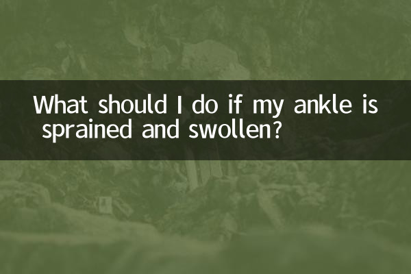 Was soll ich tun, wenn mein Knöchel verstaucht und geschwollen ist?