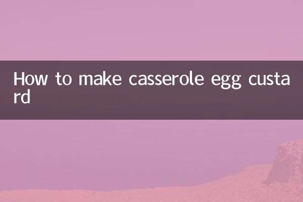 Como fazer creme de ovo caçarola