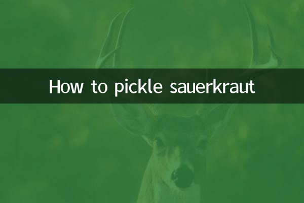 Wie man Sauerkraut einlegt