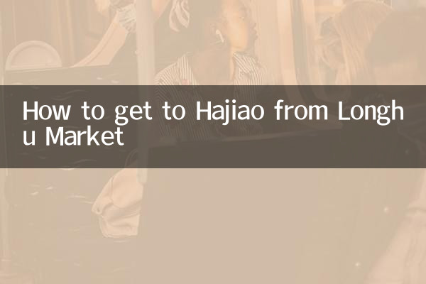 Como chegar a Hajiao saindo do Mercado Longhu