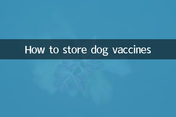 Wie sind Hundeimpfstoffe aufzubewahren?