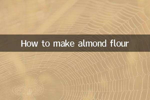 Cómo hacer harina de almendras