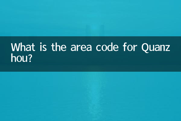 Quanzhou এর এলাকা কোড কি?