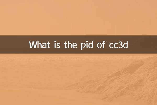 Qual é o pid do cc3d