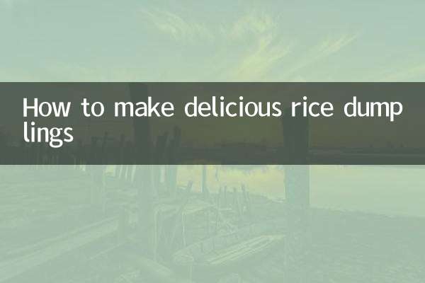 Cómo hacer deliciosas empanadillas de arroz