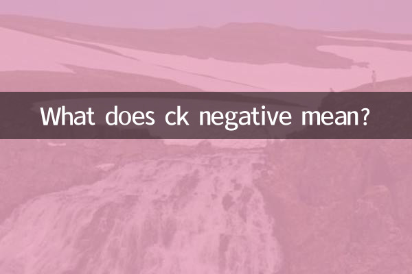 CK陰性とはどういう意味ですか？