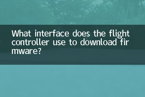 飞控下载固件用什么接口