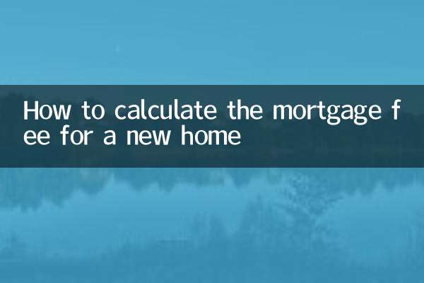 كيفية حساب رسوم الرهن العقاري لمنزل جديد